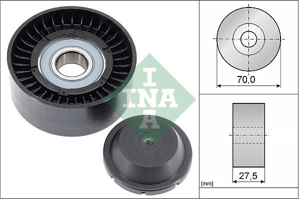 INA 532 0610 10 - Deflection / Guide Pulley, v-ribbed belt www.parts5.com