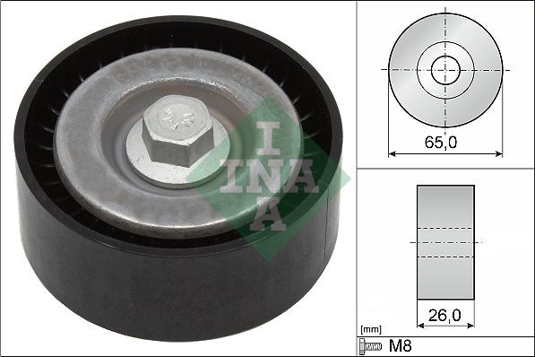 INA 532 0621 10 - Deflection / Guide Pulley, v-ribbed belt www.parts5.com