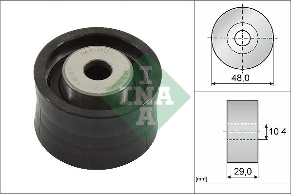 INA 532 0093 10 - Deflection / Guide Pulley, timing belt www.parts5.com