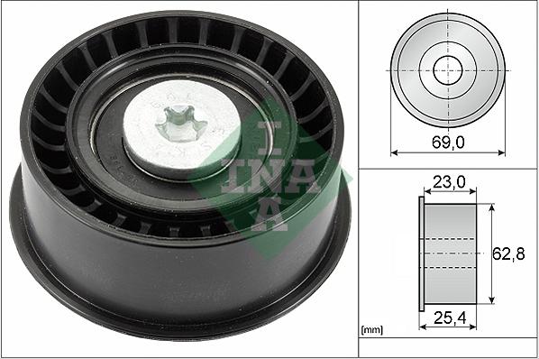 INA 532 0033 10 - Deflection / Guide Pulley, timing belt www.parts5.com