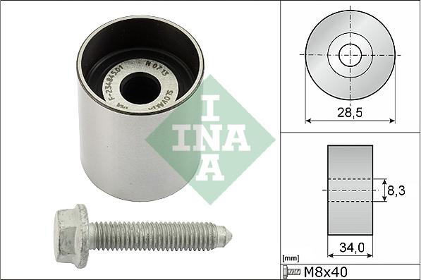 INA 532 0197 10 - Deflection / Guide Pulley, timing belt www.parts5.com