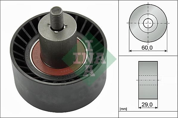 INA 532 0187 10 - Deflection / Guide Pulley, timing belt www.parts5.com