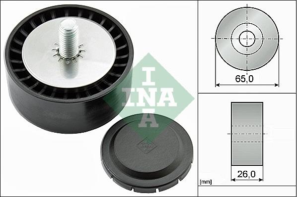 INA 532 0802 10 - Deflection / Guide Pulley, v-ribbed belt www.parts5.com