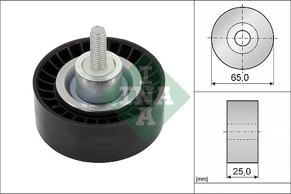 INA 532 0886 10 - Deflection / Guide Pulley, v-ribbed belt www.parts5.com