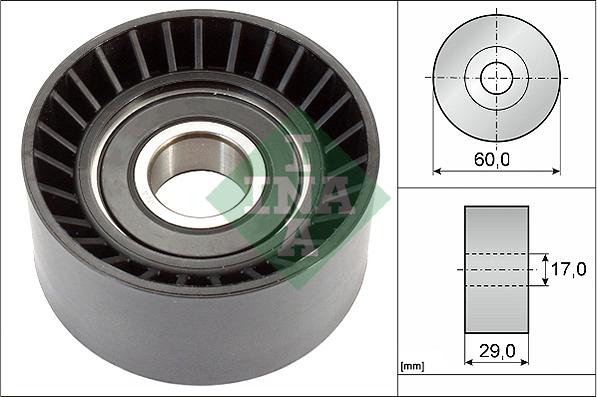 INA 532 0364 20 - Deflection / Guide Pulley, v-ribbed belt www.parts5.com