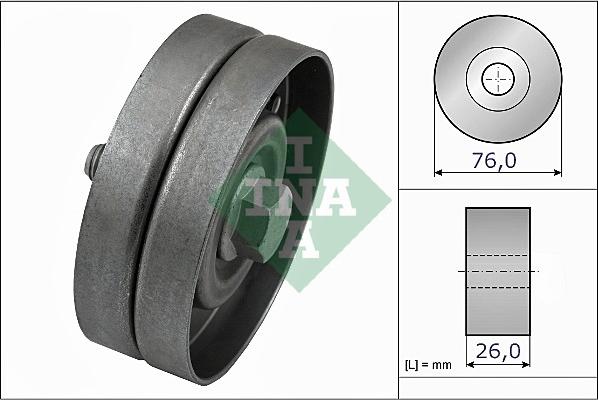 INA 532 0326 30 - Deflection / Guide Pulley, v-ribbed belt www.parts5.com