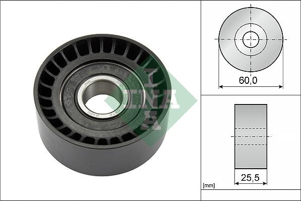 INA 532 0243 10 - Deflection / Guide Pulley, v-ribbed belt www.parts5.com