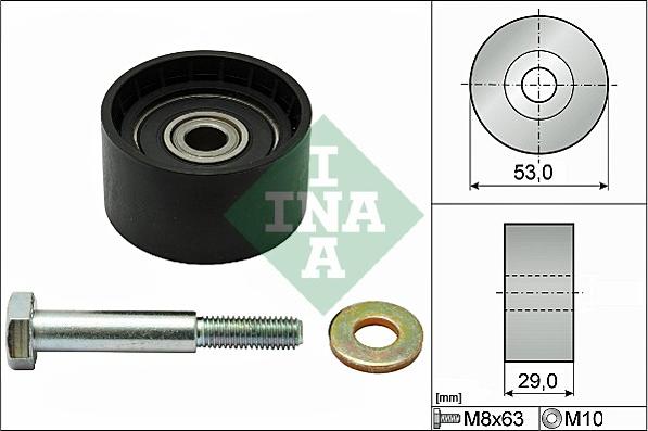 INA 532 0287 10 - Deflection / Guide Pulley, timing belt www.parts5.com