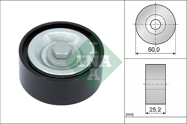 INA 532 0715 10 - Deflection / Guide Pulley, v-ribbed belt www.parts5.com