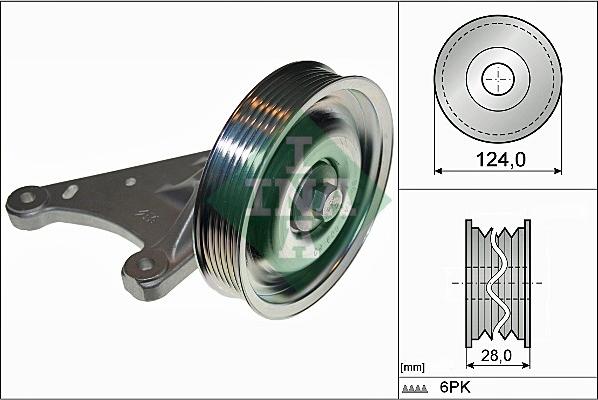 INA 532 0773 10 - Deflection / Guide Pulley, v-ribbed belt www.parts5.com