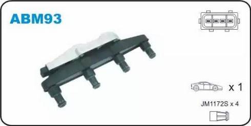 Janmor ABM93 - Ignition Coil www.parts5.com