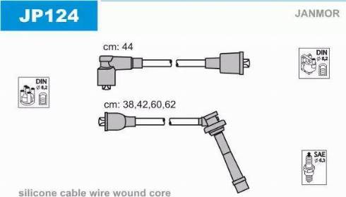 Janmor JP124 - Ignition Cable Kit www.parts5.com
