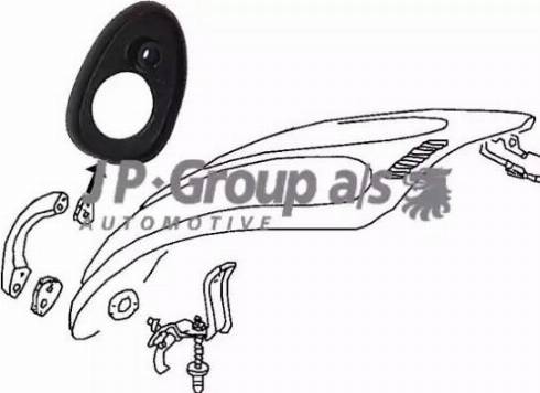 JP Group 8187350506 - Seal, boot / cargo area lid www.parts5.com