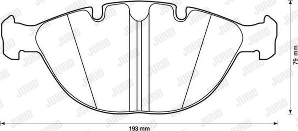 Jurid 571993J - Brake Pad Set, disc brake www.parts5.com
