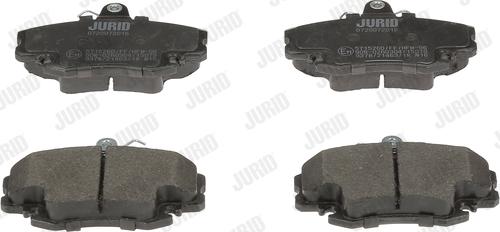 Jurid 571526D - Brake Pad Set, disc brake www.parts5.com