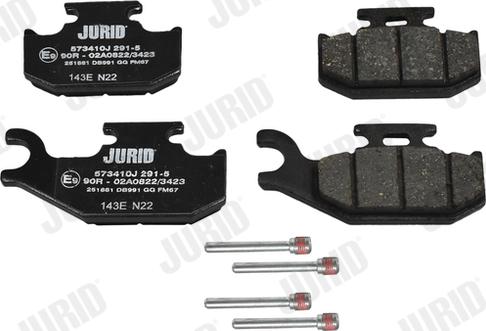 Jurid 573410J - Brake Pad Set, disc brake www.parts5.com