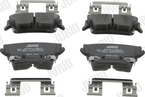 Jurid 573684J - Brake Pad Set, disc brake www.parts5.com