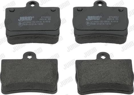 Jurid 573053J - Brake Pad Set, disc brake www.parts5.com