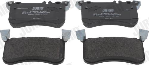 Jurid 573851J - Brake Pad Set, disc brake www.parts5.com