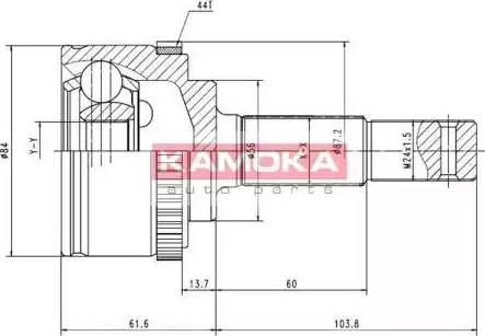 Kamoka 7081 - Joint Kit, drive shaft www.parts5.com
