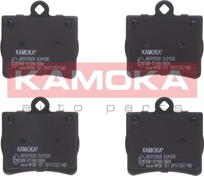 Kamoka JQ1012620 - Brake Pad Set, disc brake www.parts5.com