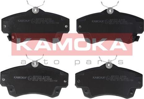 Kamoka JQ101272 - Brake Pad Set, disc brake www.parts5.com