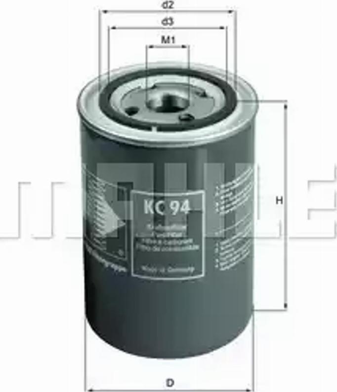 KNECHT KC 94 - Fuel filter www.parts5.com