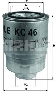 KNECHT KC 46 - Fuel filter www.parts5.com