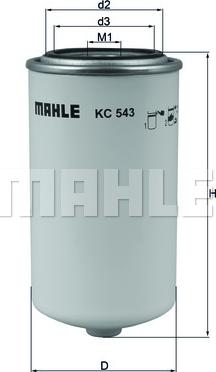 KNECHT KC 543 - Fuel filter www.parts5.com