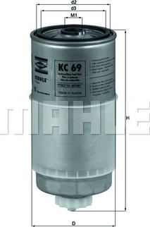 KNECHT KC 69 - Fuel filter www.parts5.com