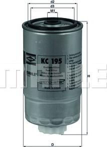 KNECHT KC 195 - Fuel filter www.parts5.com