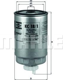 KNECHT KC 18/1 - Fuel filter www.parts5.com