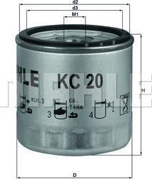 KNECHT KC 20 - Fuel filter www.parts5.com