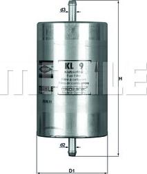 KNECHT KL 9 - Fuel filter www.parts5.com