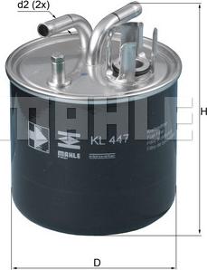KNECHT KL 447 - Fuel filter www.parts5.com