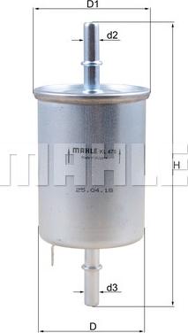 KNECHT KL 470 - Fuel filter www.parts5.com