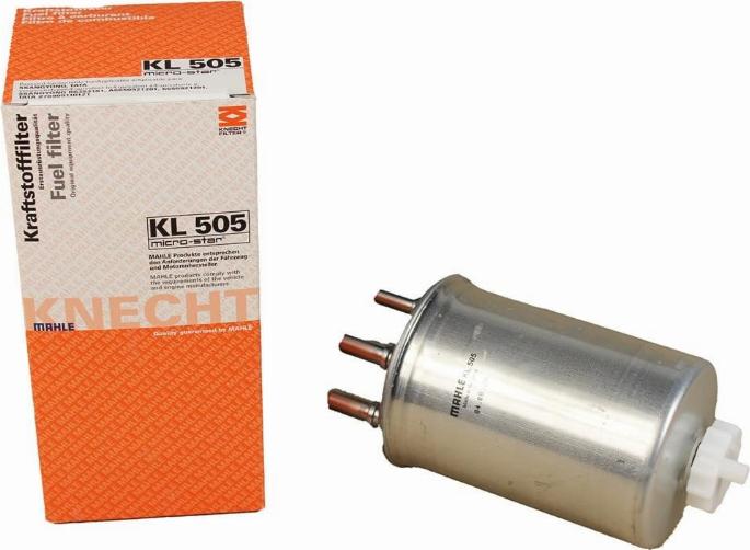 KNECHT KL 505 - Fuel filter www.parts5.com