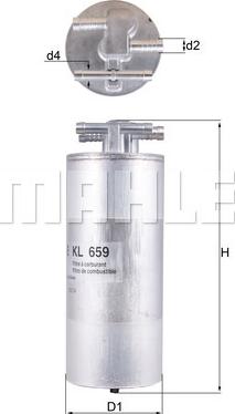 KNECHT KL 659 - Fuel filter www.parts5.com