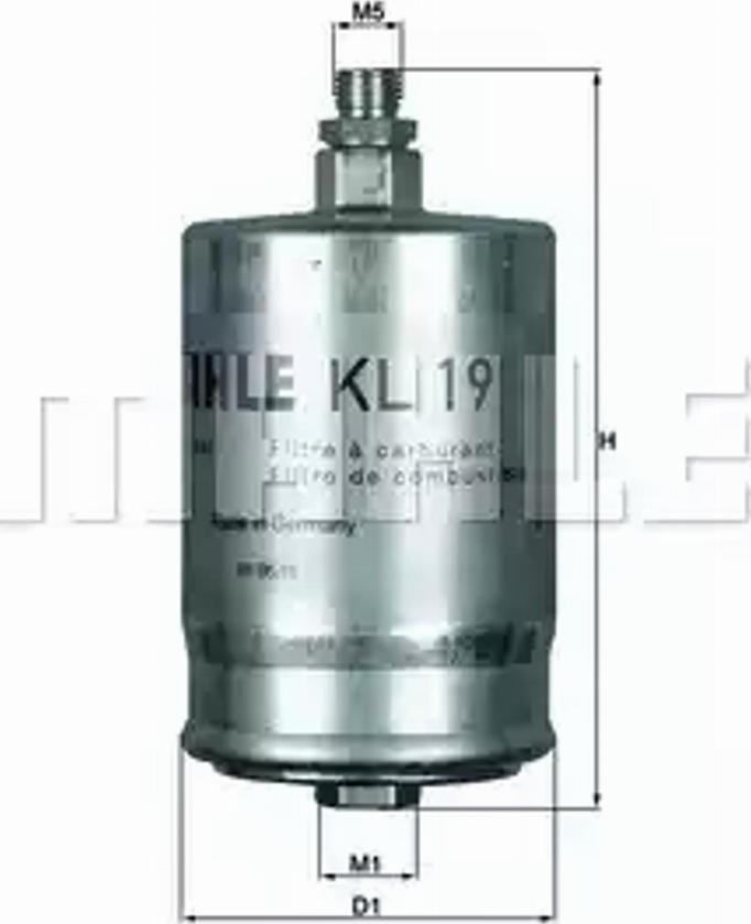 KNECHT KL 19 - Kraftstofffilter www.parts5.com