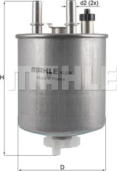 KNECHT KL 834 - Fuel filter www.parts5.com