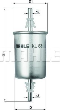 KNECHT KL 83 - Filtru combustibil www.parts5.com