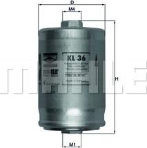 KNECHT KL 36 - Fuel filter www.parts5.com