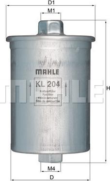 KNECHT KL 204 - Fuel filter www.parts5.com