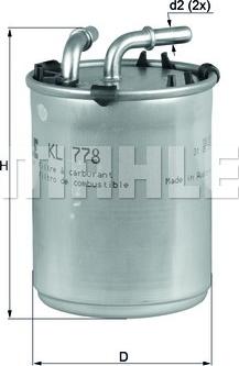 KNECHT KL 778 - Fuel filter www.parts5.com