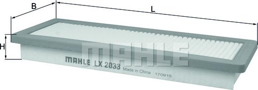 KNECHT LX 2033 - Air Filter www.parts5.com