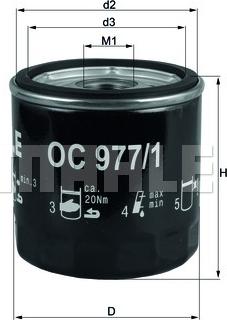 KNECHT OC 977/1 - Oil Filter www.parts5.com