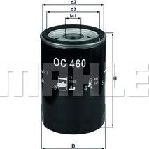 KNECHT OC 460 - Oil Filter www.parts5.com
