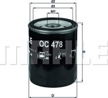 KNECHT OC 478 - Oil Filter www.parts5.com