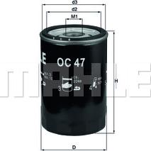 KNECHT OC 47 - Oljni filter www.parts5.com