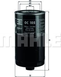 KNECHT OC 105 - Oil Filter www.parts5.com